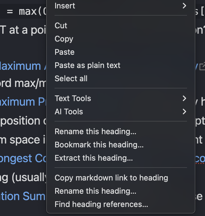 Context Menu