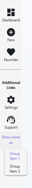Medium-width sidebar example