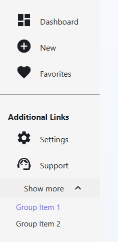 Large desktop sidebar example