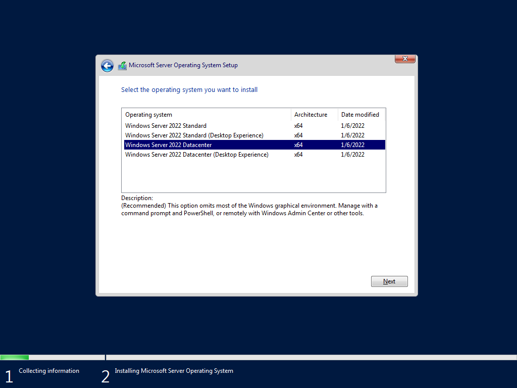 Windows Server 2022 Install