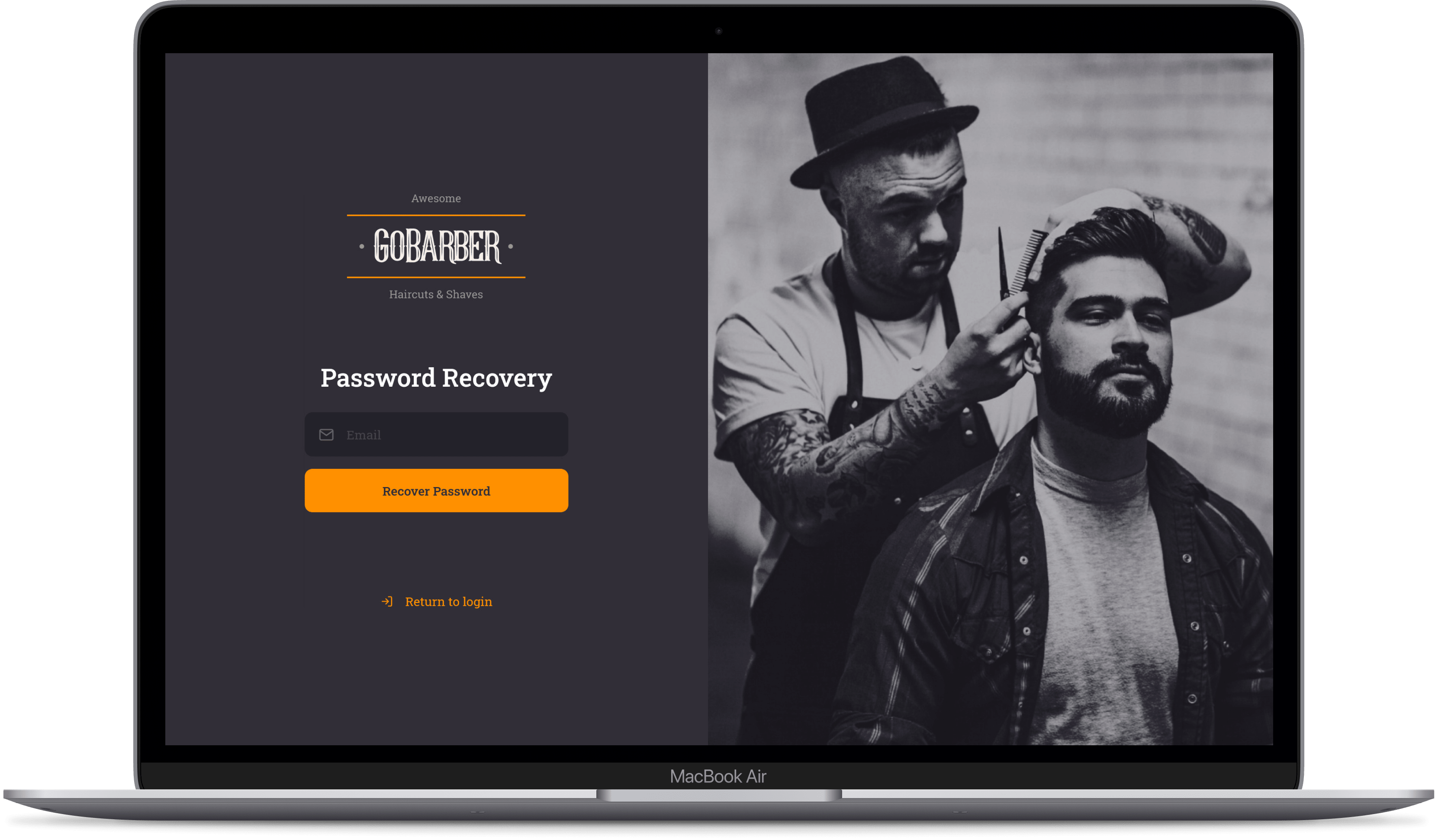 Password Recovery Page