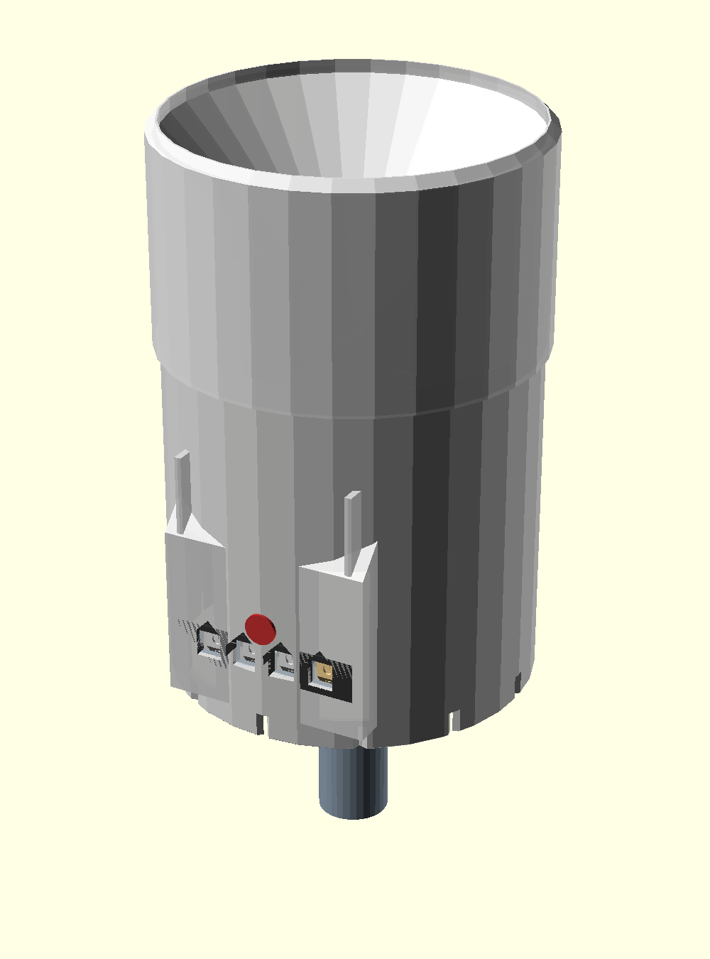 Mechanical rain gauge designed from the prompt above