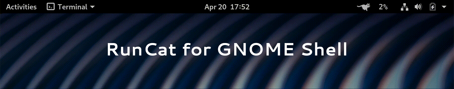 RunCat for GNOME Shell