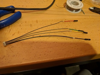 jumper wires soldered together