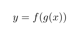 y = f(g(x))