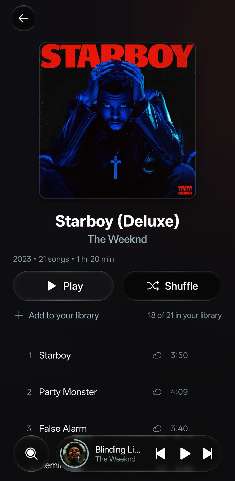 An album in the Octo Android app
