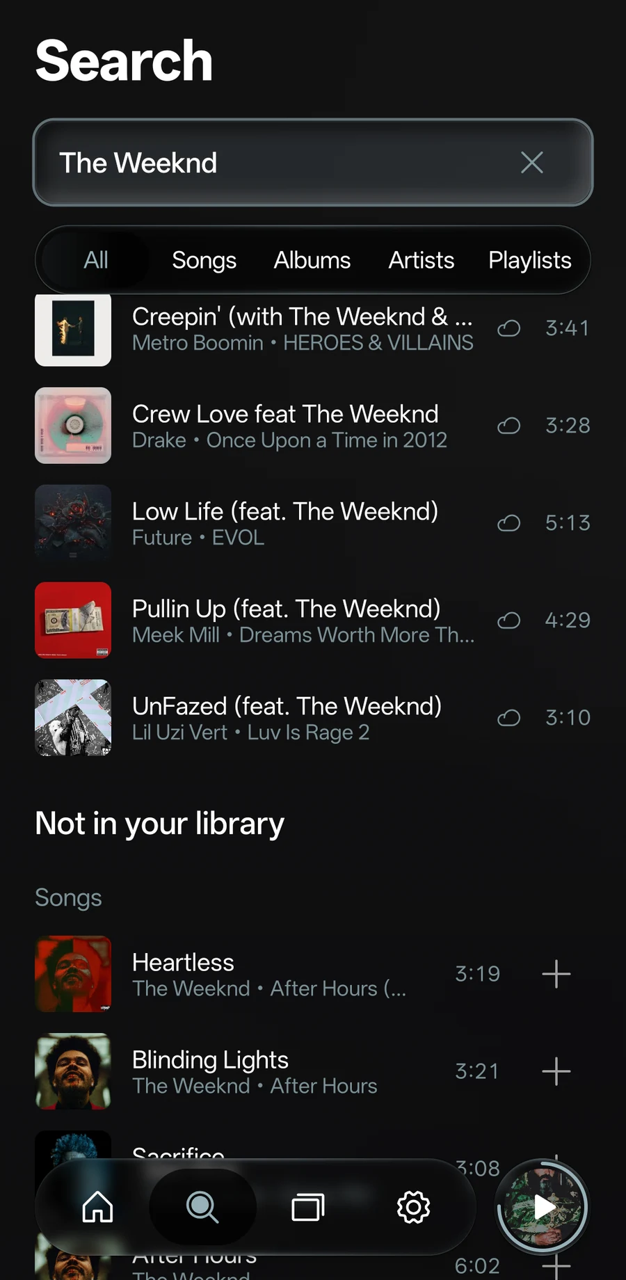 Search in the Octo Android app