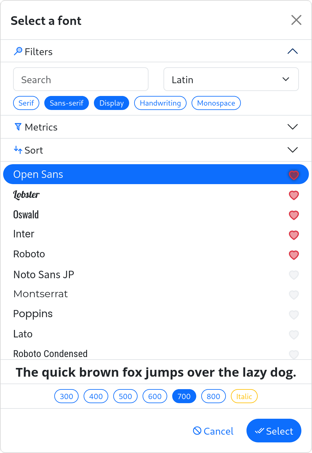 Best of JS • Font Picker