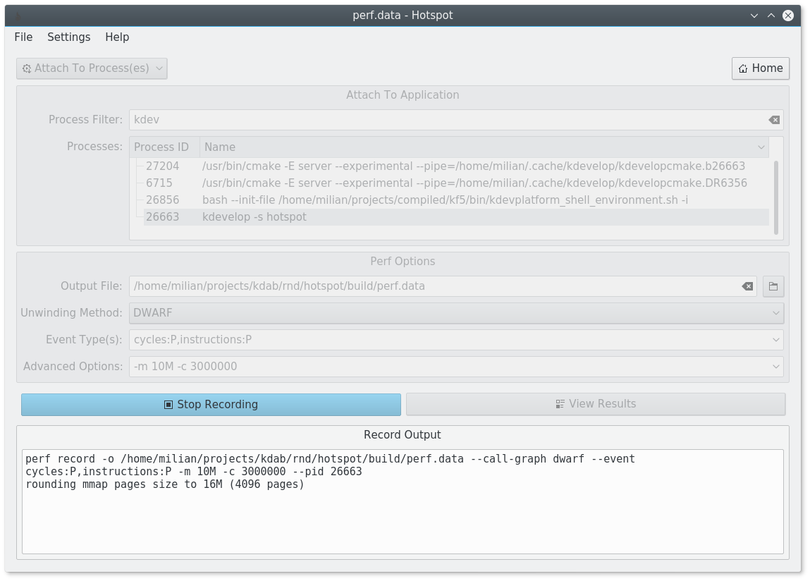 hotspot attach to process