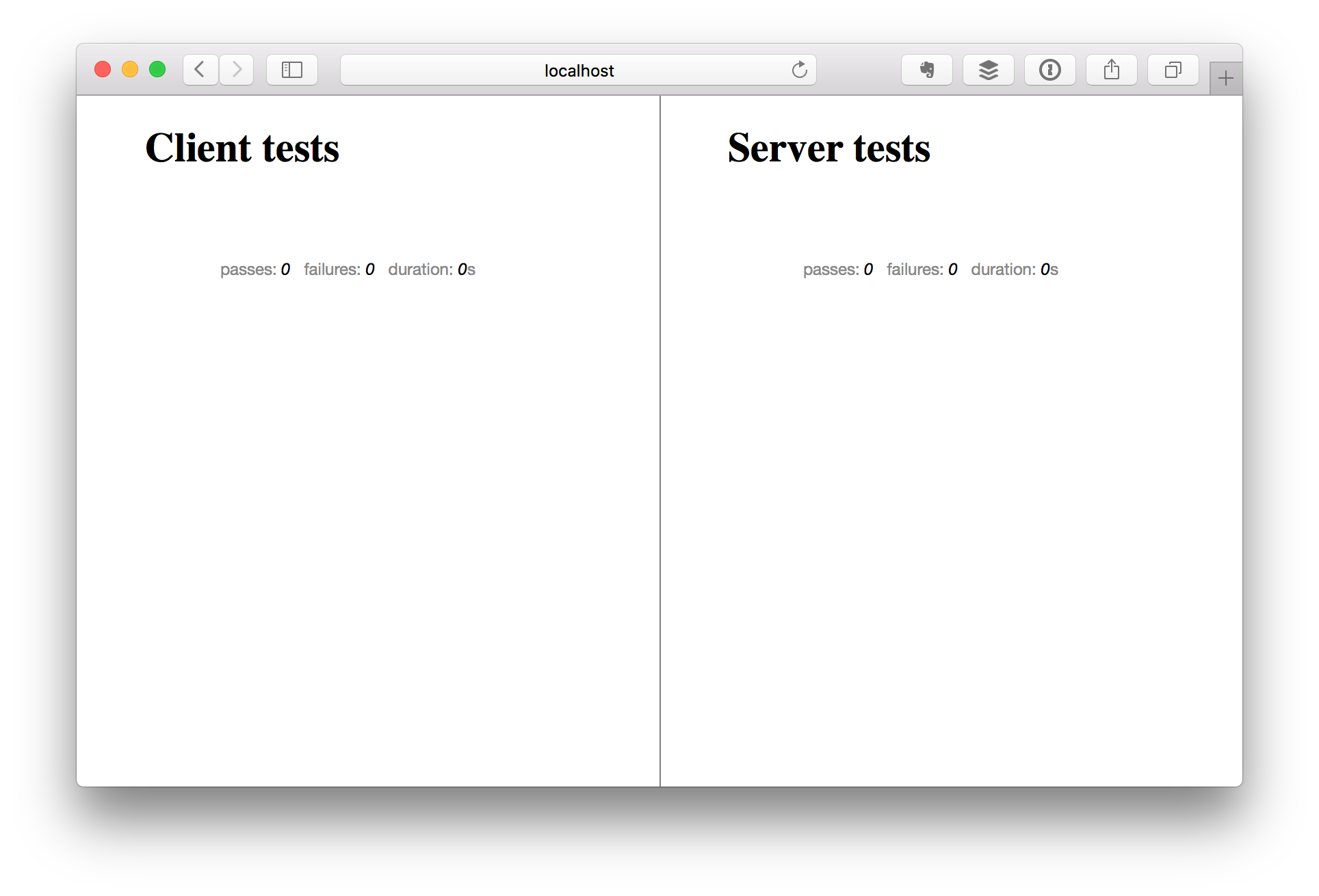 The practicalmeteor:mocha test runner