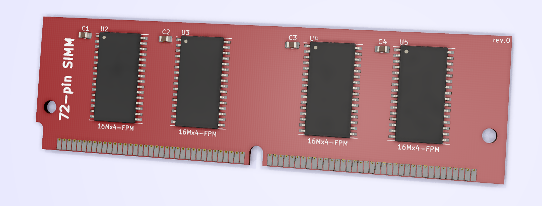 72-pin-SIMM-KiCAD-Template, from the project README