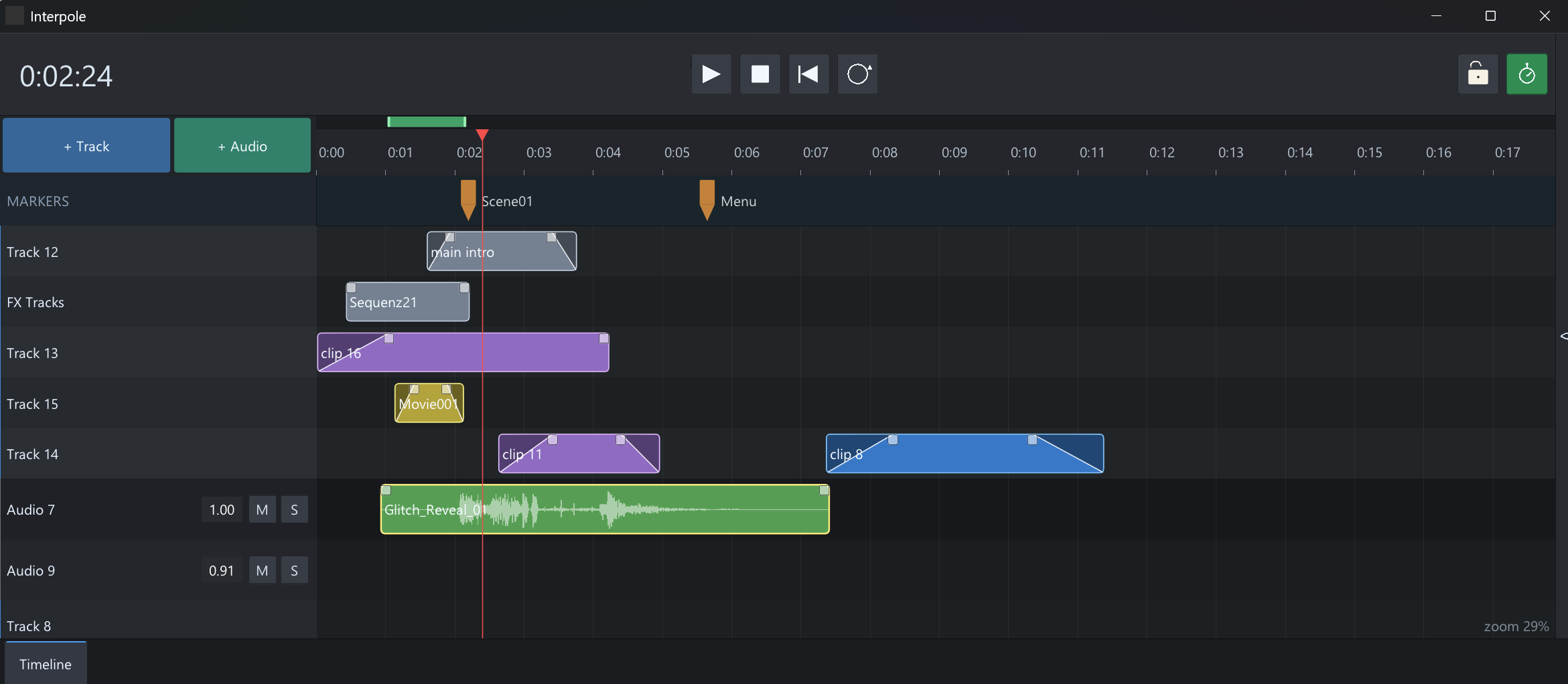 VL.Interpole timeline editor