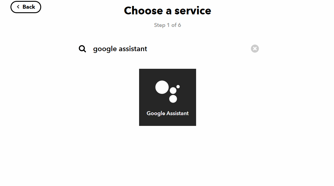 IFTTT Google Assistant applet