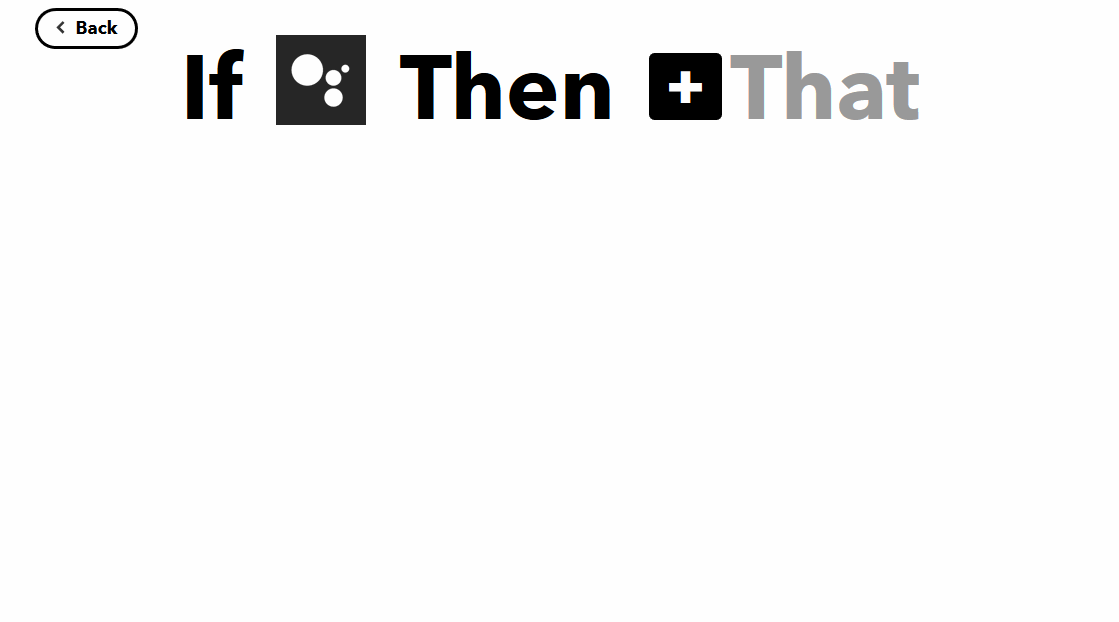 IFTTT set target to webhooks web request