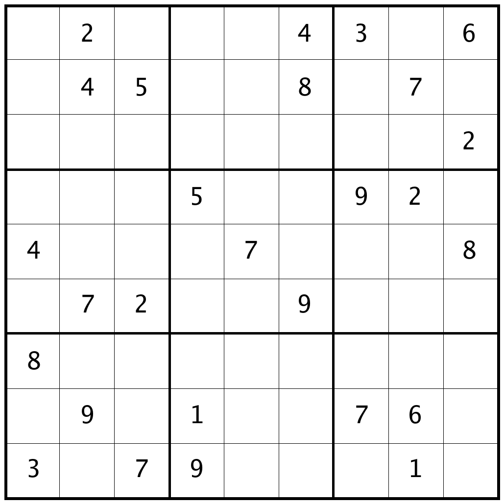 Sudoku puzzle