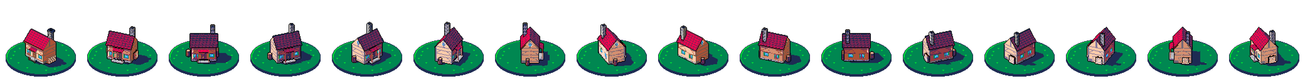 All 16 frames, 2× of Turntable cottage