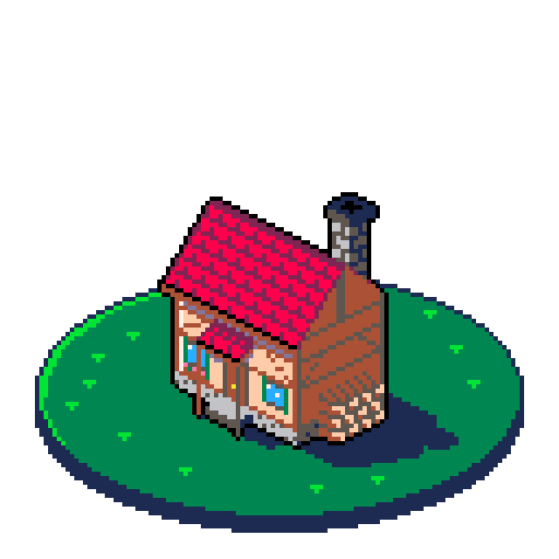Step 1, 4× of Turntable cottage