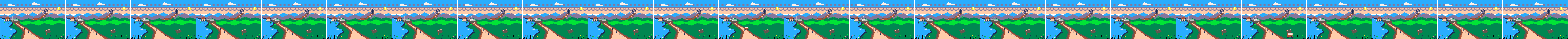 All 24 frames, 2× of Winding road to the castle