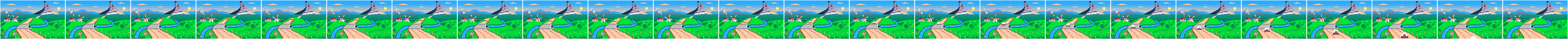 All 24 frames, 2× of Winding road to the castle