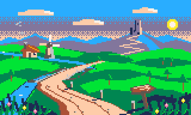 Winding road to the castle
