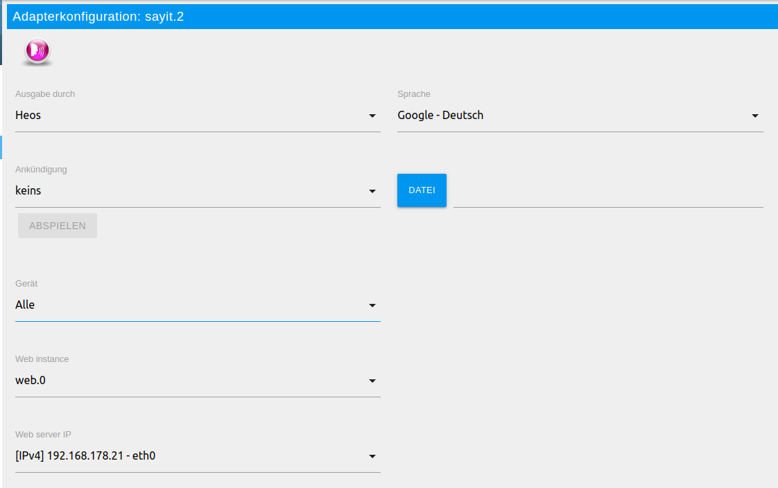 Sayit Config