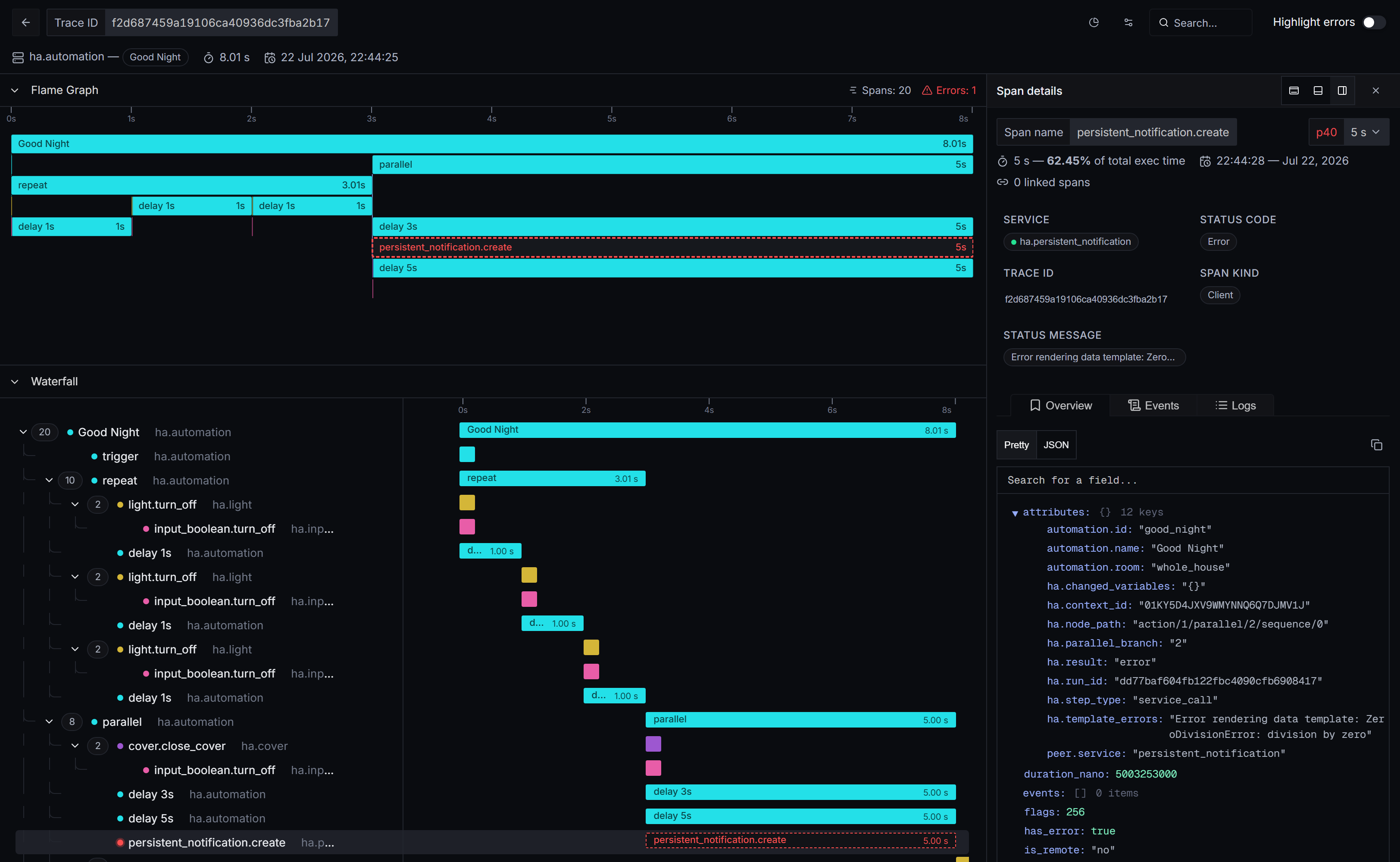 Home APM — Tracing for Home Assistant