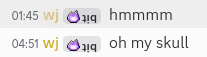 screenshot showing me having a realization