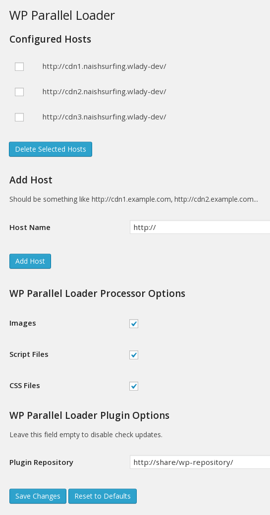 Settings Screen
