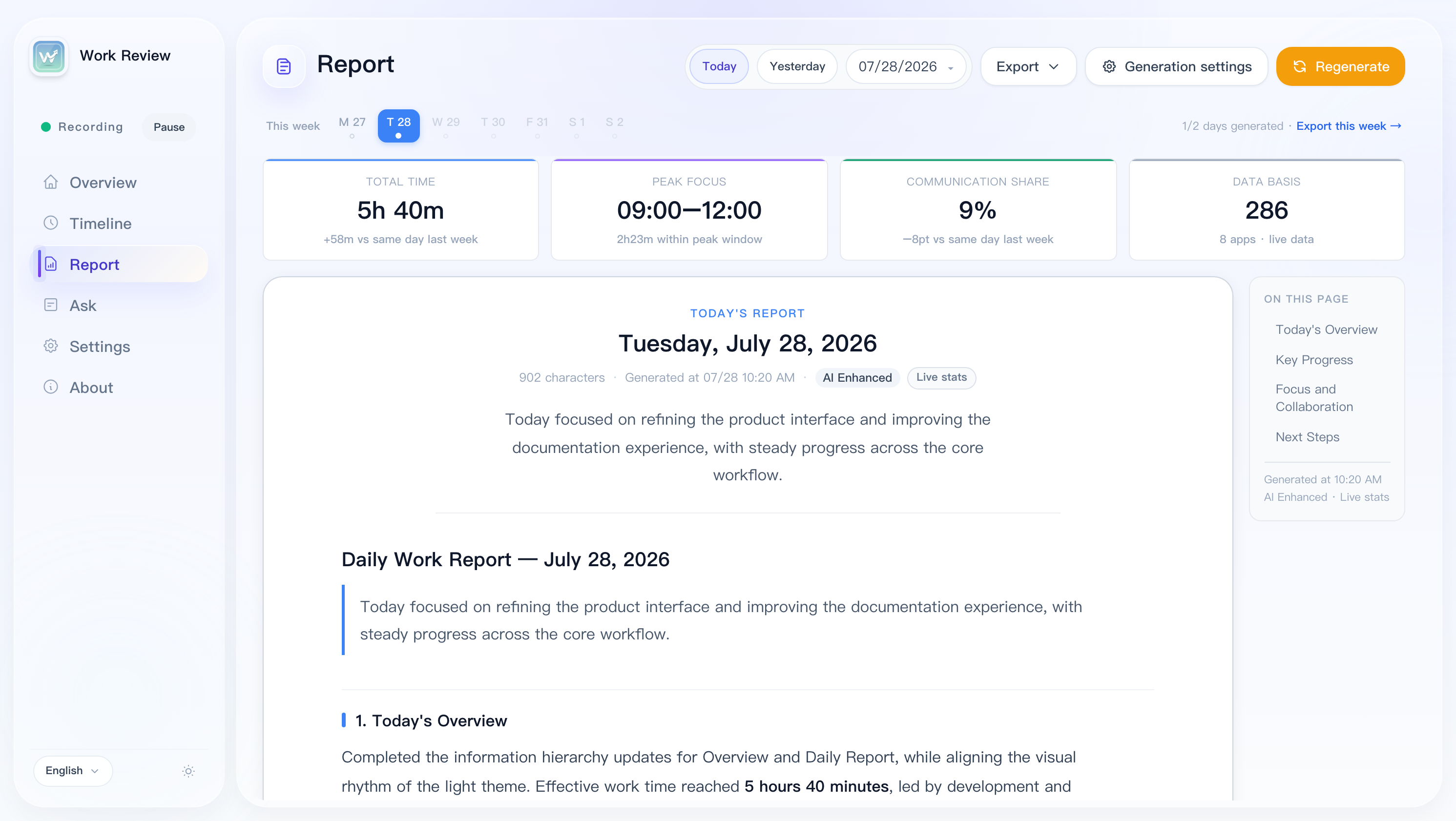 Daily Report