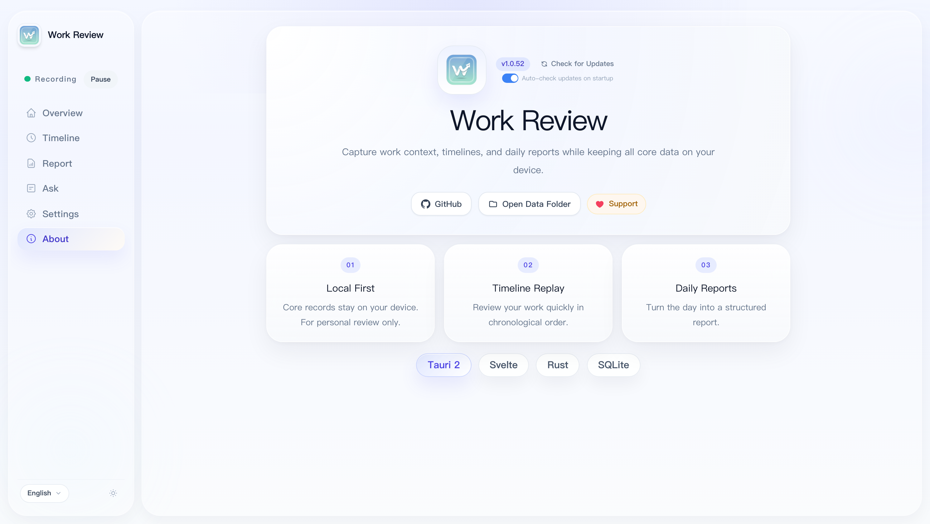 About Work Review