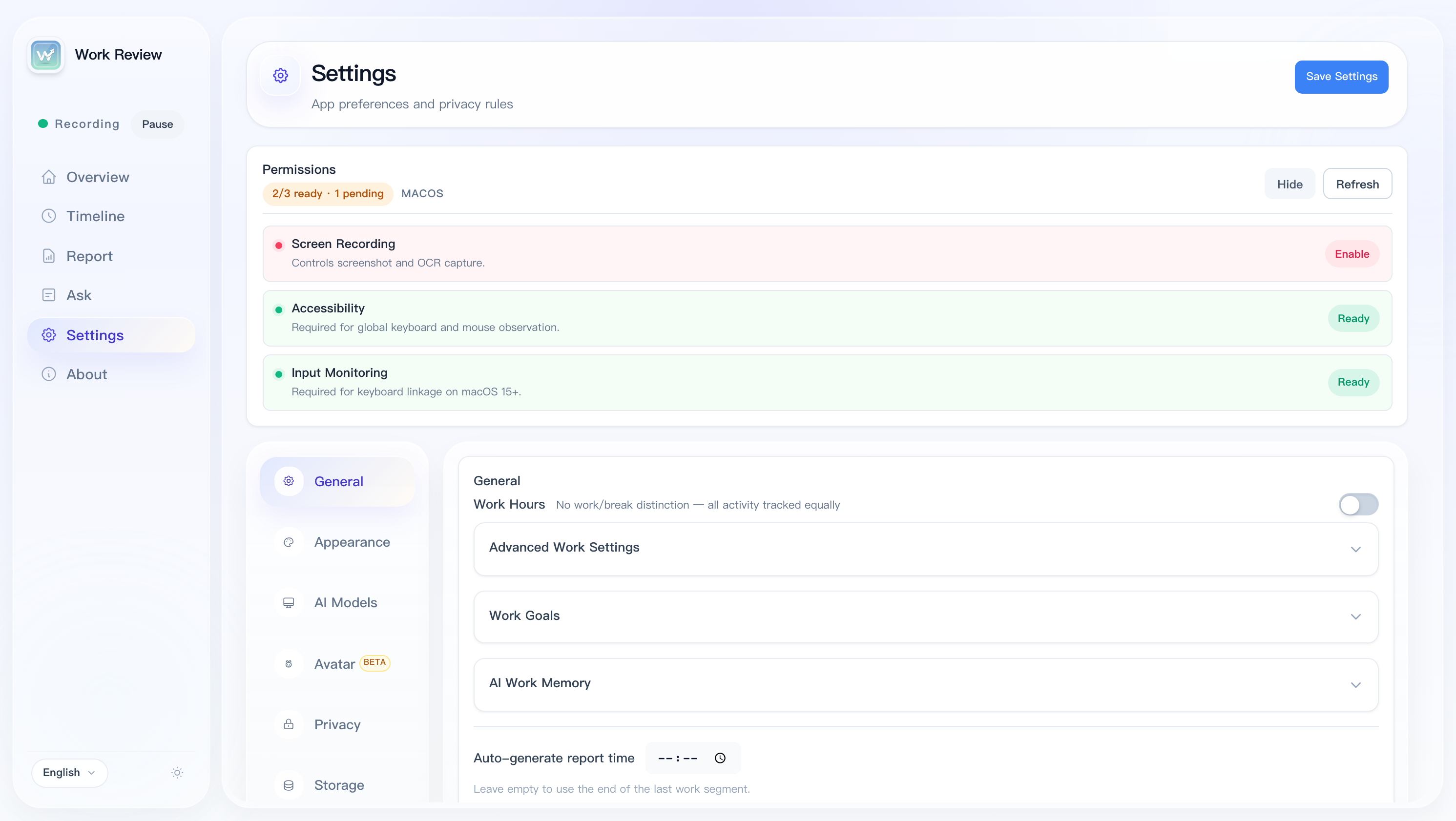 General Settings