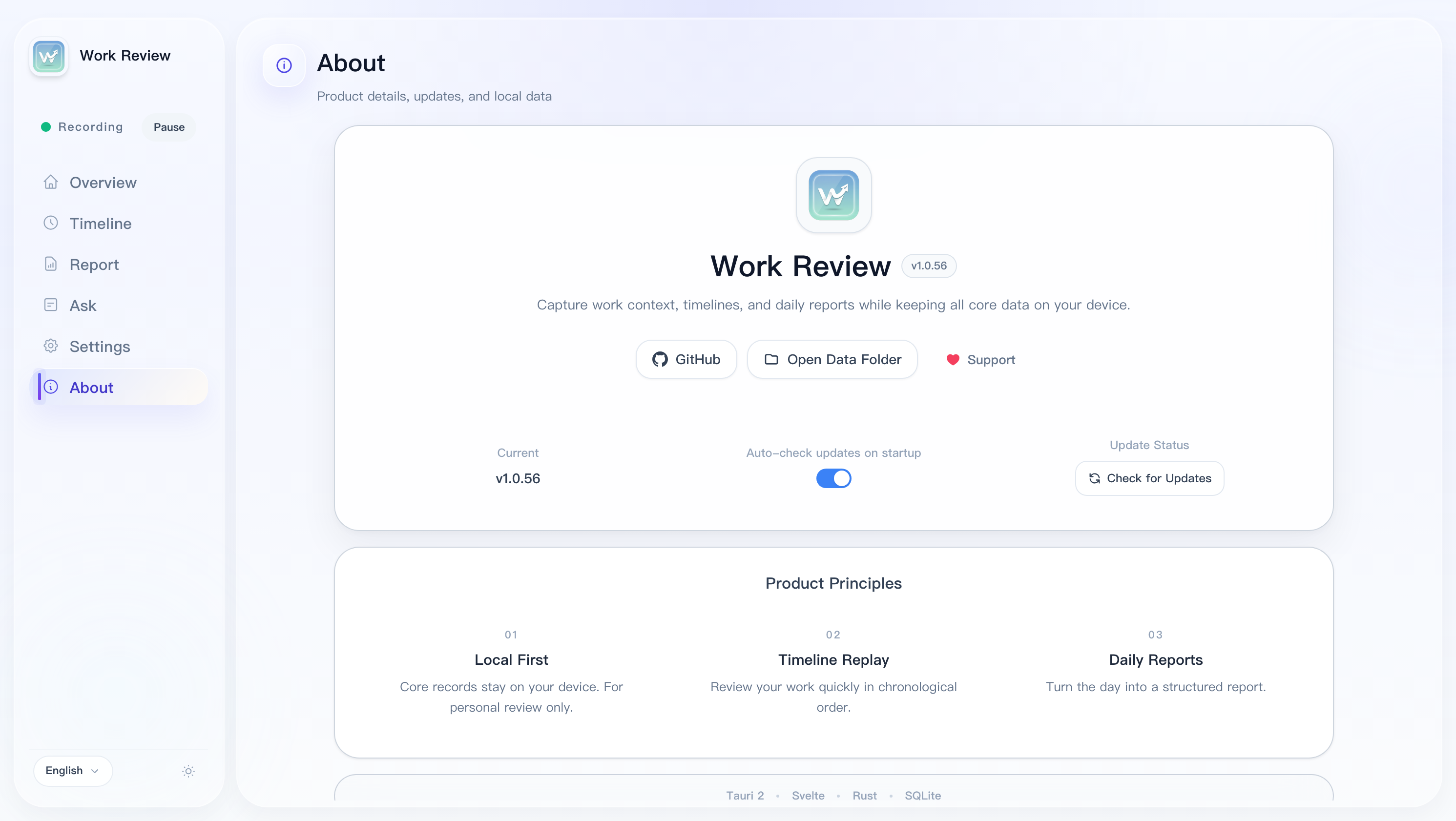 About Work Review