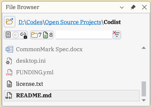 File Browser Window