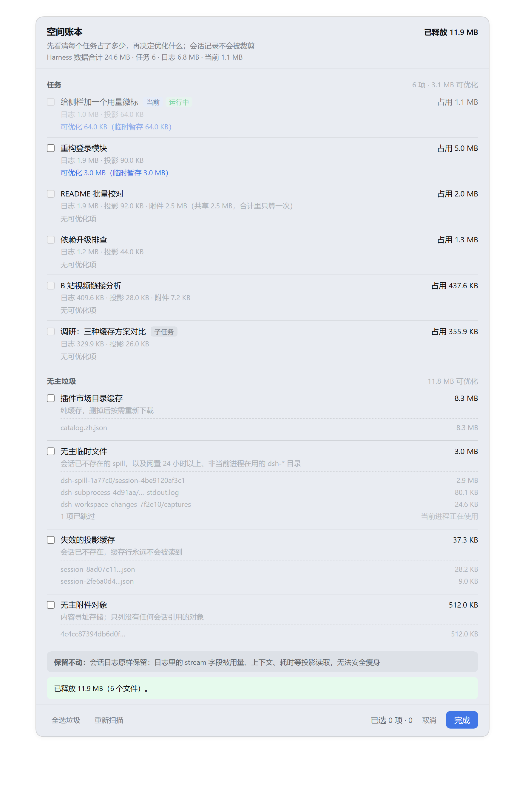 已释放