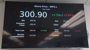 Share price on TV