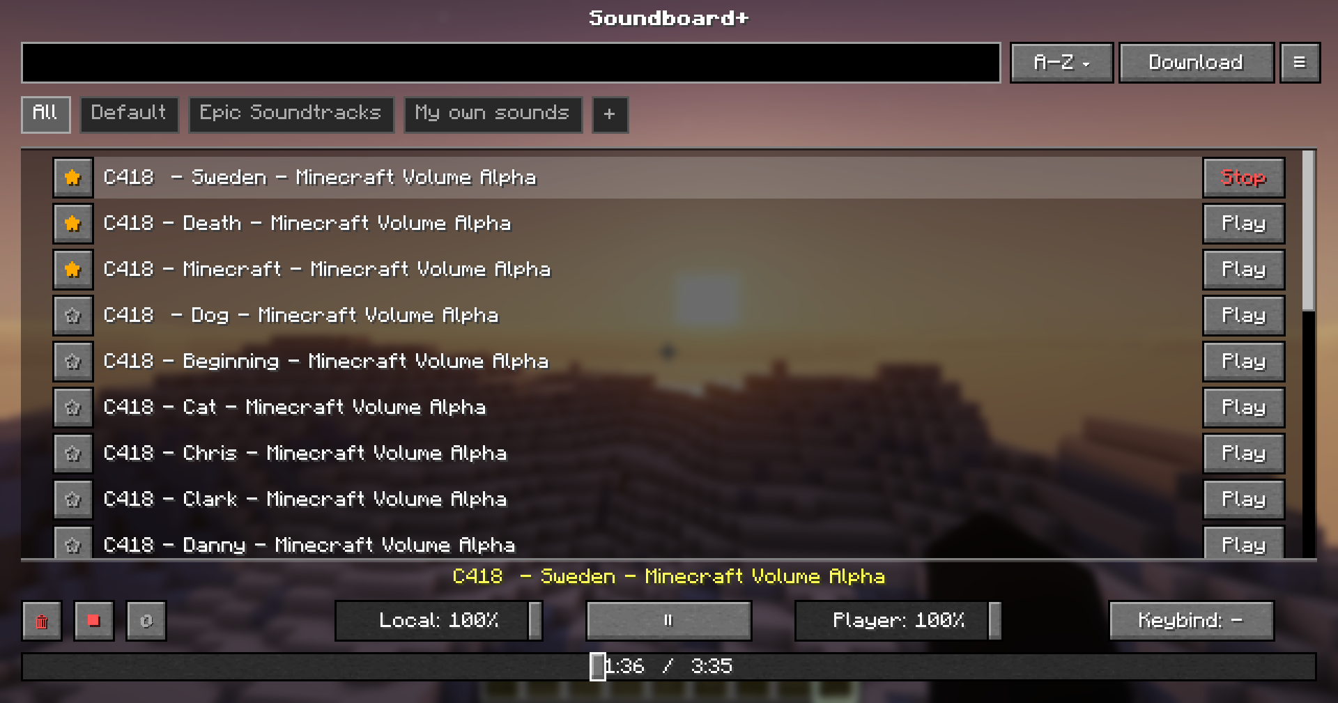 Main Menu