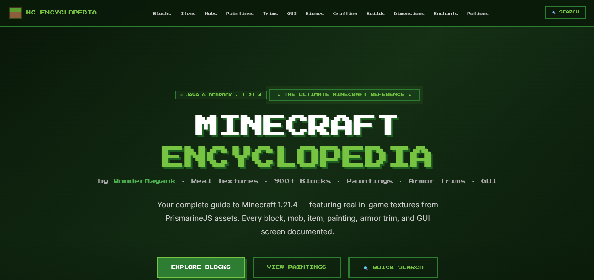 minecraft-encyclopedia