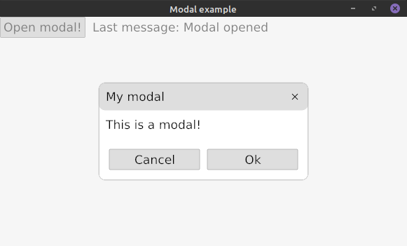 Modal showcase