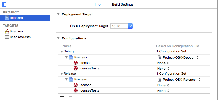 config file setup