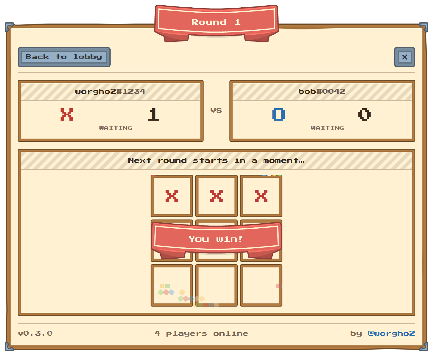 Tic-Tac-Toe MCP Game screenshot