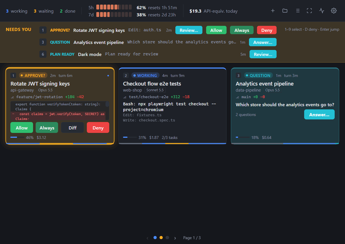 AgentTiles: allowing an edit on a tile and answering a question in the dashboard