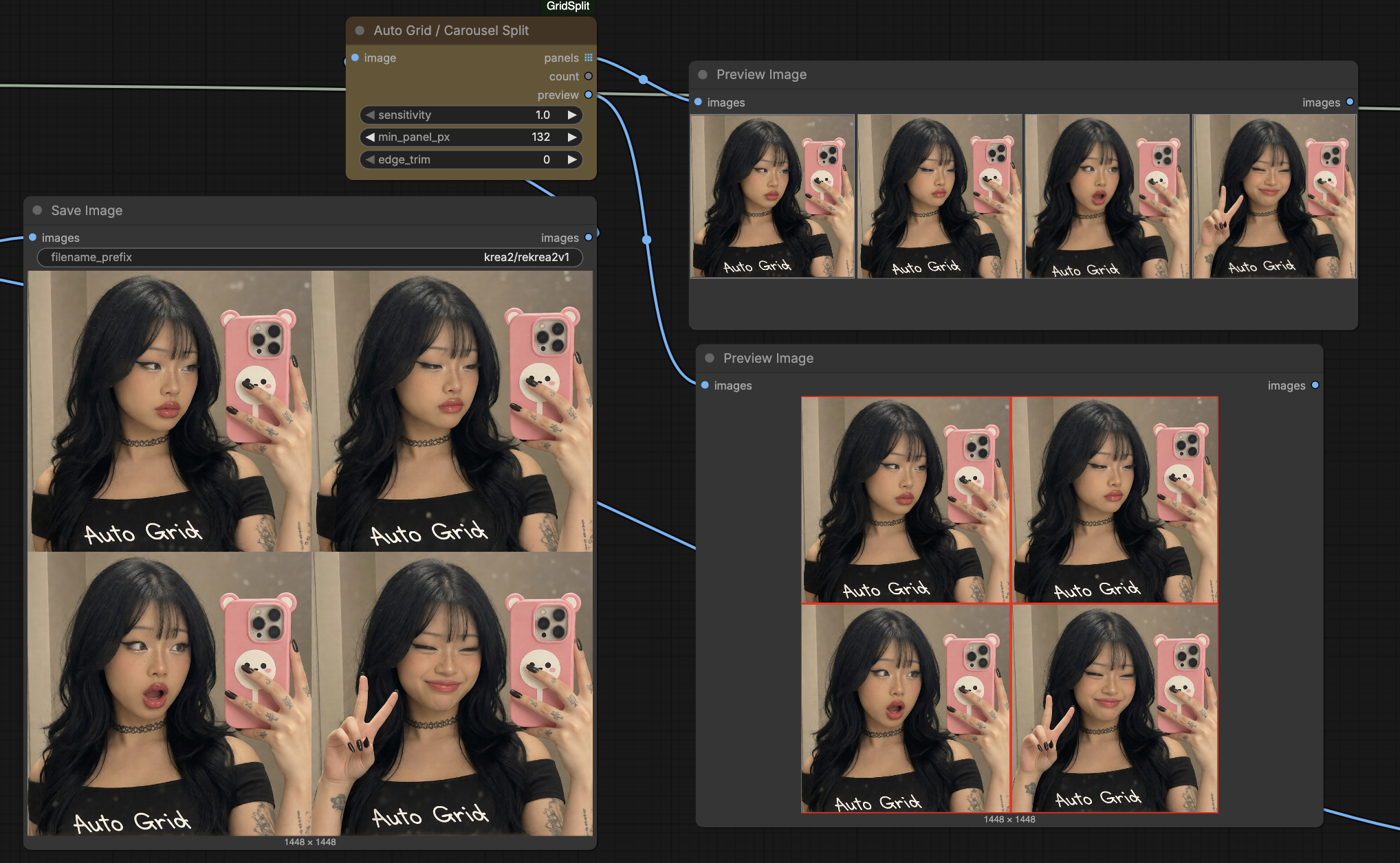 Simple 2×2 grid split into 4 panels