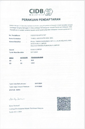 CIDB License Full View
