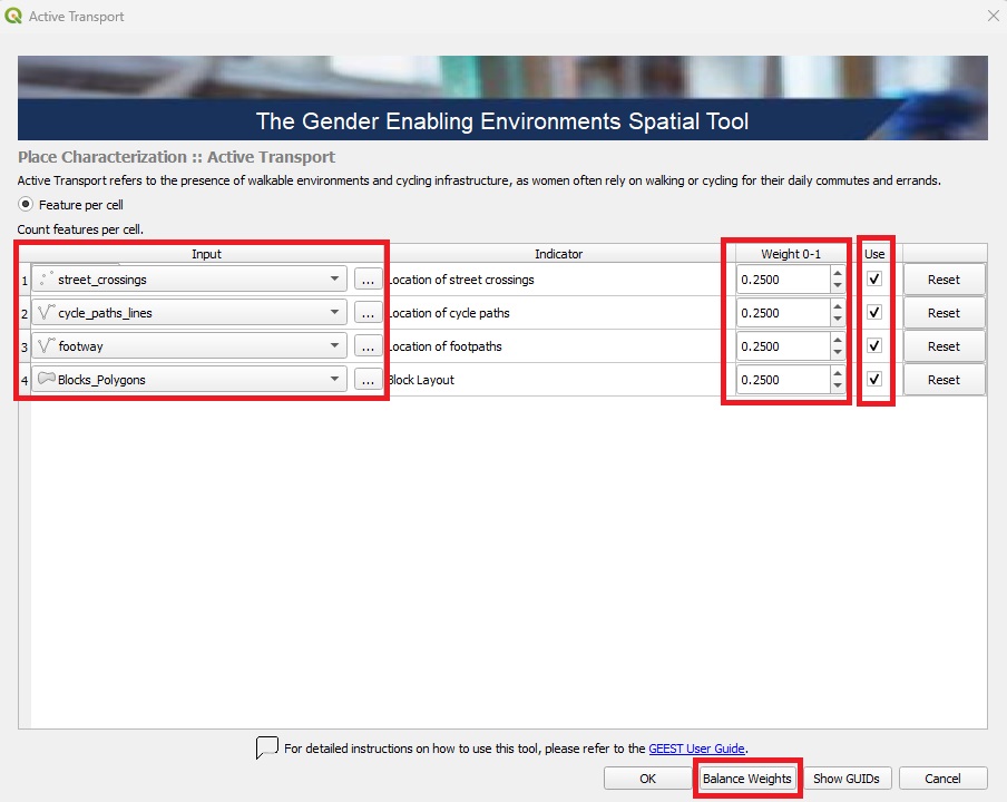 Active Transport input