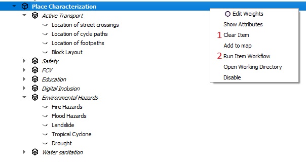 Place Characterization Clear and rerun