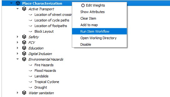 Place Characterization Run