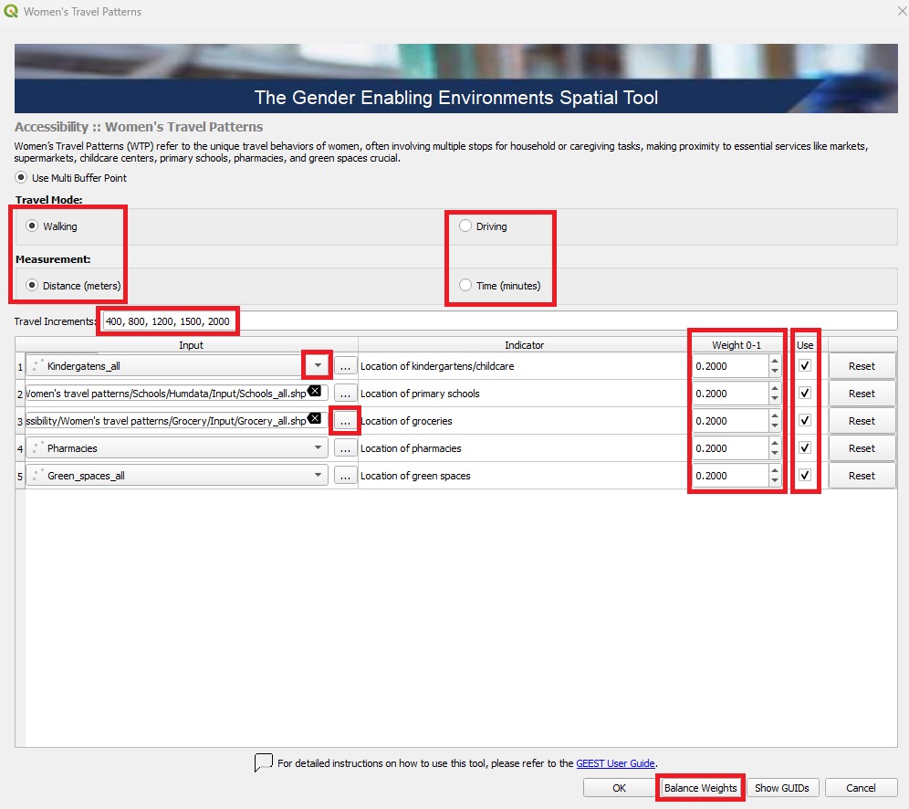 WTP input