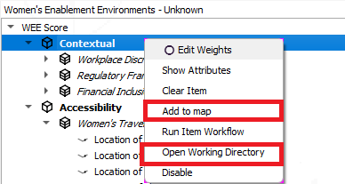 Contextual Add to map
