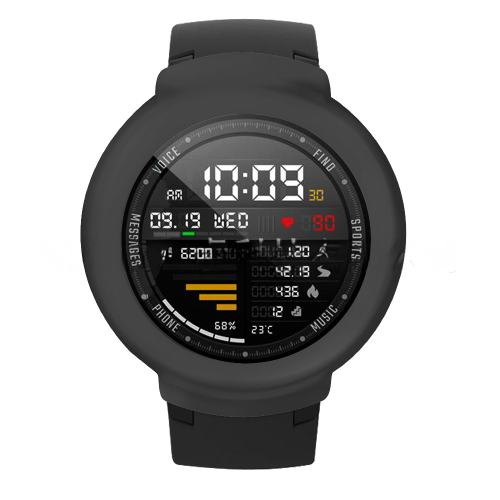 Xiaomi Huami Amazfit Vergeスマートウォッチシリコンシェルフルカバレッジスクリーンプロテクター用保護ケースTPUカバーを見る