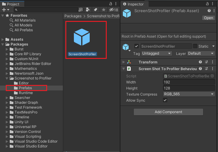 ScreenshotToUnityProfiler